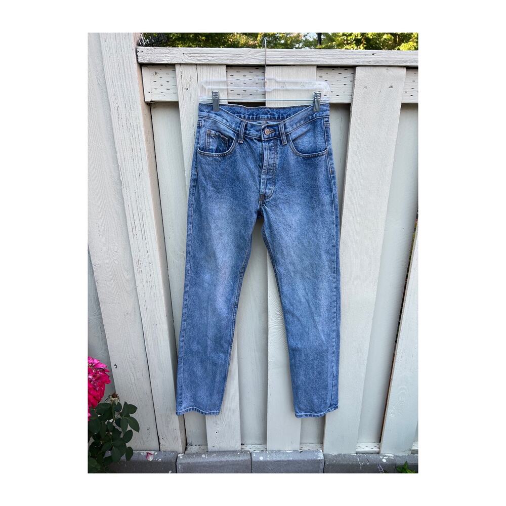 JOHN GALT Light Wash Button-Fly Straight Leg Jeans Size Small